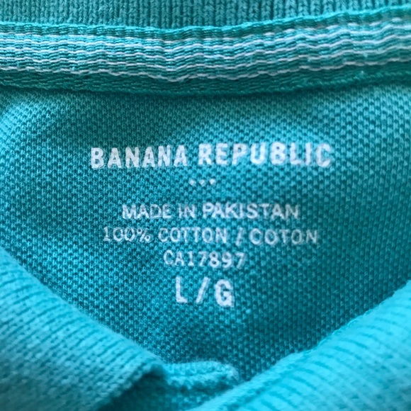 Men’s Large Green Banana Republic Polo - Picture 3 of 3